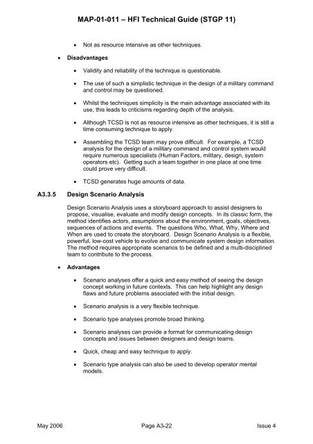 MAP-01-011 HFI Technical Guide - Human Factors Integration ...