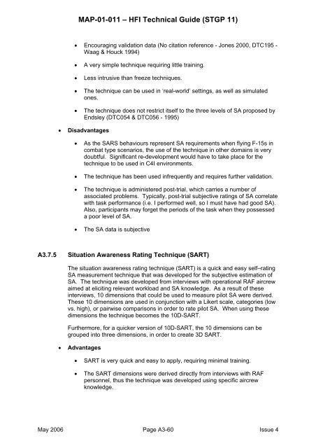 MAP-01-011 HFI Technical Guide - Human Factors Integration ...