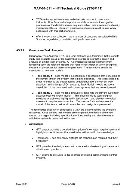 MAP-01-011 HFI Technical Guide - Human Factors Integration ...