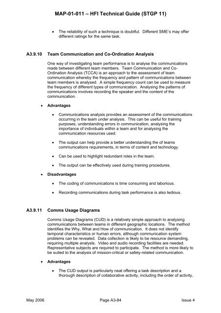 MAP-01-011 HFI Technical Guide - Human Factors Integration ...