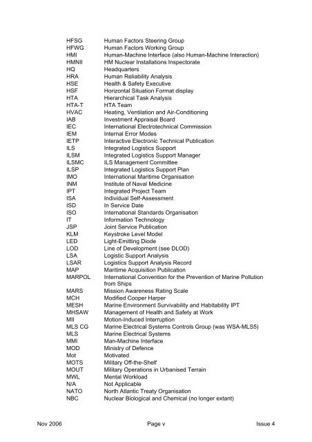 MAP-01-011 HFI Technical Guide - Human Factors Integration ...