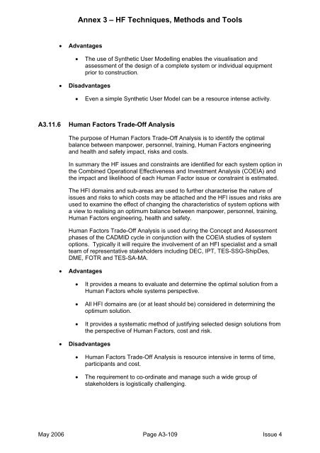 MAP-01-011 HFI Technical Guide - Human Factors Integration ...