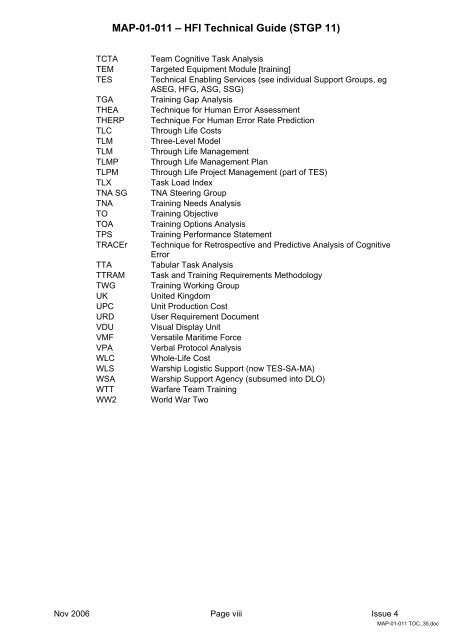 MAP-01-011 HFI Technical Guide - Human Factors Integration ...