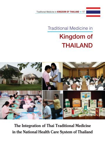The Integration of Thai Traditional Medicine in the National Health ...
