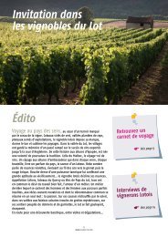 Télécharger le dossier de presse sur les Vignobles