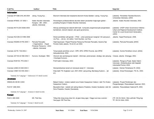 Echols Accessions - Asia Collections | Cornell Library Asia ...