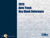 2013 Auto Truck Key Blank Reference [PDF] - Kaba Ilco