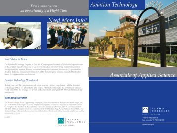 Aviation Program Brochure - Alamo Colleges