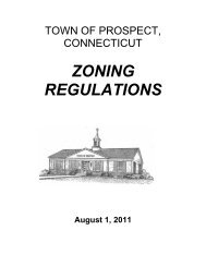 ZONING REGULATIONS - Town Of Prospect