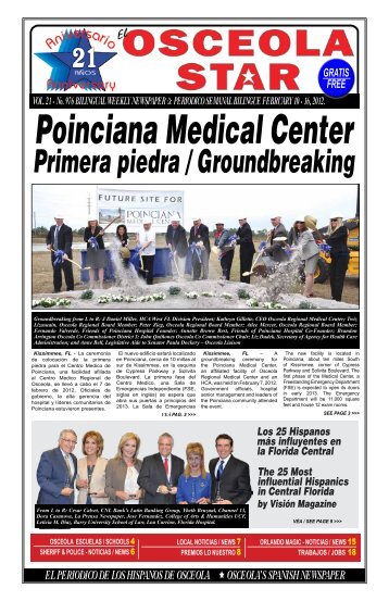 Primera piedra / Groundbreaking - El Osceola Star Newspaper