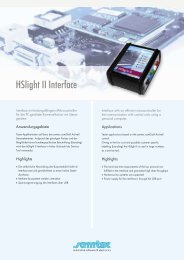 HSlight II Interface - samtec automotive software & electronics GmbH
