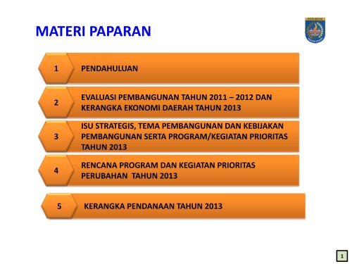 TAHUN 2013 - Bappeda Depok - Pemerintah Kota Depok