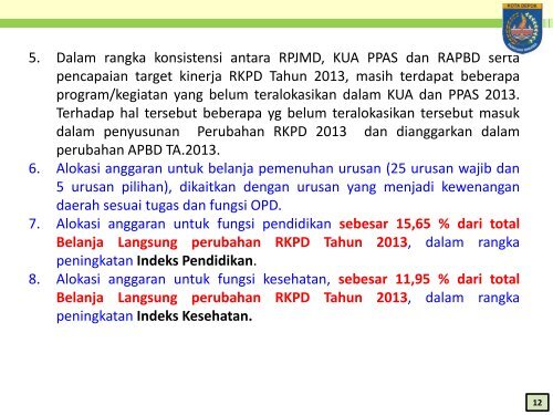 TAHUN 2013 - Bappeda Depok - Pemerintah Kota Depok