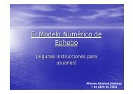 El Modelo NumÃ©rico de EPHEBO (algunas instrucciones para ...