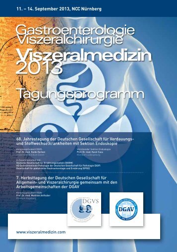 Hauptprogramm DGVS - Viszeralmedizin 2013