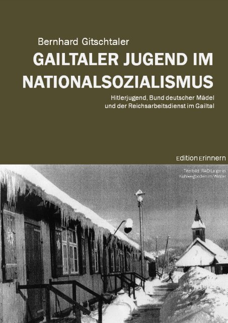 Bernhard gitschtaler - gailtaler jugend im nationalsozialismus