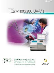 CaryÃ‚Â® 100/300 UV-Vis - Sarin sas