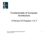 Fundamentals of Computer Architecture