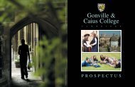 G&C Prospectus FINAL PDF - Gonville and Caius College ...