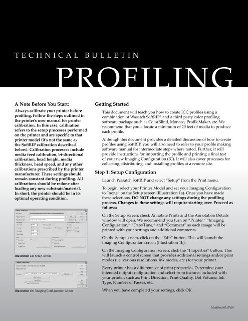 Profiling with Precision Stochastic Screens