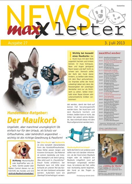 Der Maulkorb - Hundemaxx