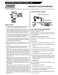 PRESSURE VACUUM BREAKER - Backflow Supply