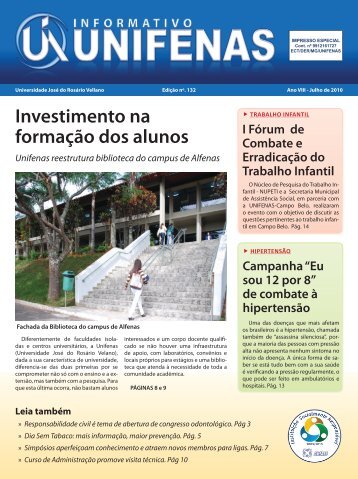 Edição 132 - Julho/2010 - Unifenas