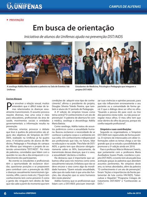 Edição 132 - Julho/2010 - Unifenas