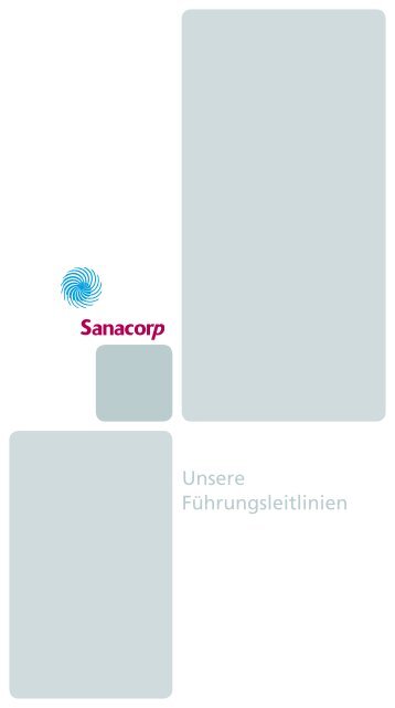 Unsere Führungsleitlinien - Sanacorp