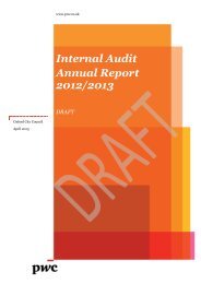 Internal Audit Annual Report 2012/2013 - Oxford City Council