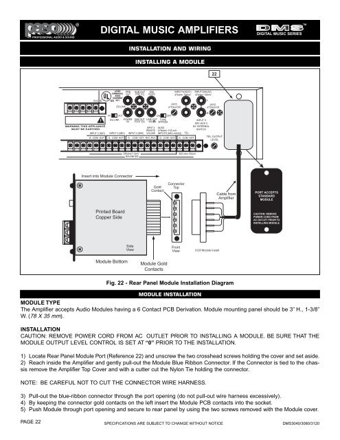 OM163 DMS3040-80-120 MANUAL.qxd - Paso Sound Products