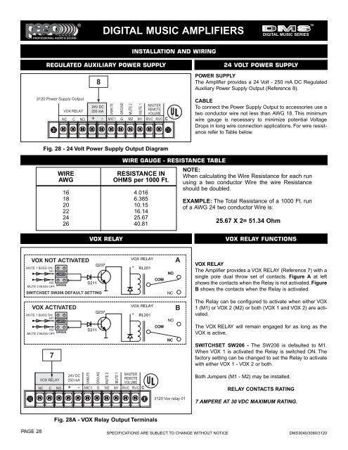 OM163 DMS3040-80-120 MANUAL.qxd - Paso Sound Products