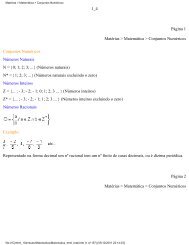 MatÃ©rias > MatemÃ¡tica > Conjuntos NumÃ©ricos - Webnode