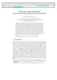 Multi-stage Visible Wavelength and Near Infrared Iris ... - WaveLab