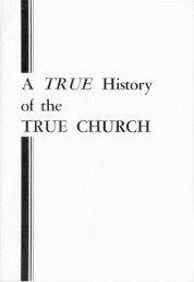 A True History of The True Church PDF - Church of God Faithful Flock