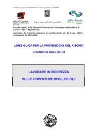 linee guida per la prevenzione del rischio di caduta dall'alto