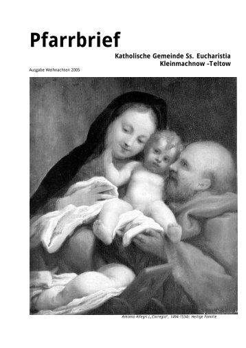 Pfarrbrief Katholische Gemeinde Ss. Eucharistia Kleinmachnow