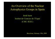An Overview of the Nuclear Astrophysics Groups in Spain