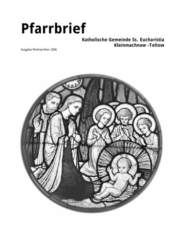 Pfarrbrief - Katholische Pfarrgemeinde Sanctissima Eucharistia