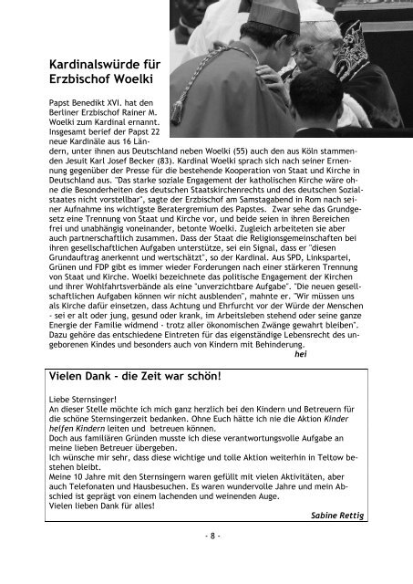 Pfarrbrief Ostern 2012 - Katholische Pfarrgemeinde Sanctissima ...