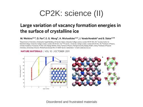 Large scale and hybrid computing with CP2K - Prace Training Portal