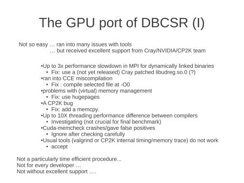 Large scale and hybrid computing with CP2K - Prace Training Portal