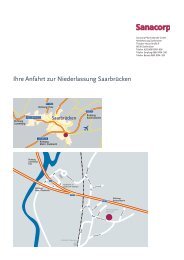 Ihre Anfahrt zur Niederlassung Saarbrücken - Sanacorp