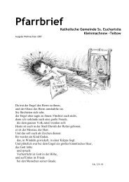 Pfarrbrief Weihnachten 2007 - Katholische Pfarrgemeinde ...