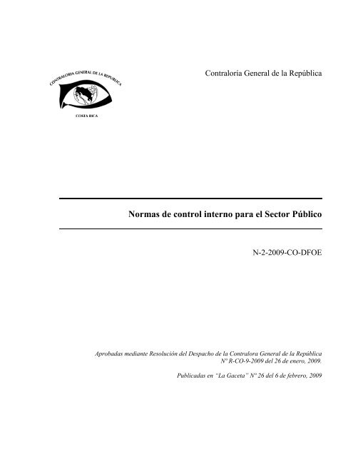 Normas Control Interno Sector Publico.pdf - Archivo Nacional de ...