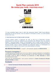 inscrivez-vous sur la liste du plan canicule - LA FERTE ALAIS - La ...