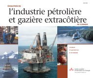 Ãvolution de l'industrie pÃ©troliÃ¨re et gaziÃ¨re ... - Centre for Energy