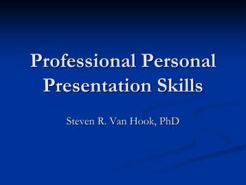Professional Personal Presentation Skills