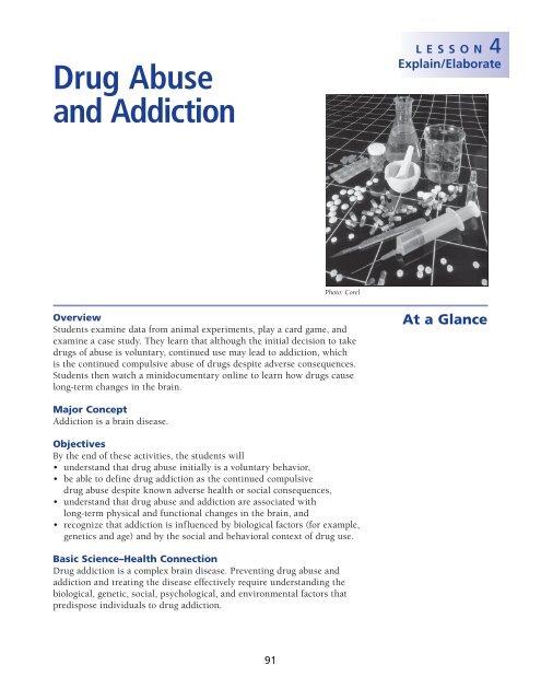 Drug Abuse And Addiction - NIH Office of Science Education