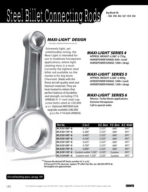 âRBTâ Steel Billet Connecting Rods - MaXReV